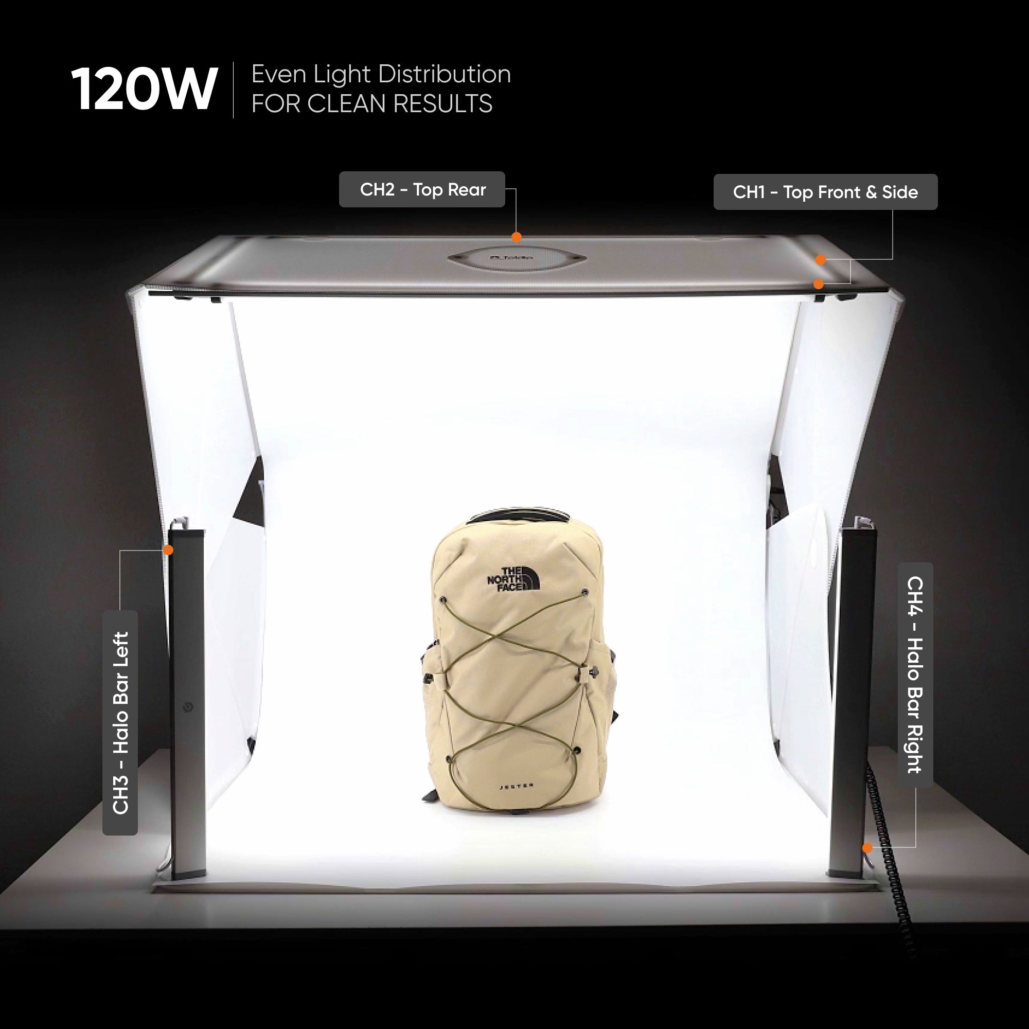 Foldio4 – 39” Portable Photo Studio Box | 120W Lighting, No Shadows