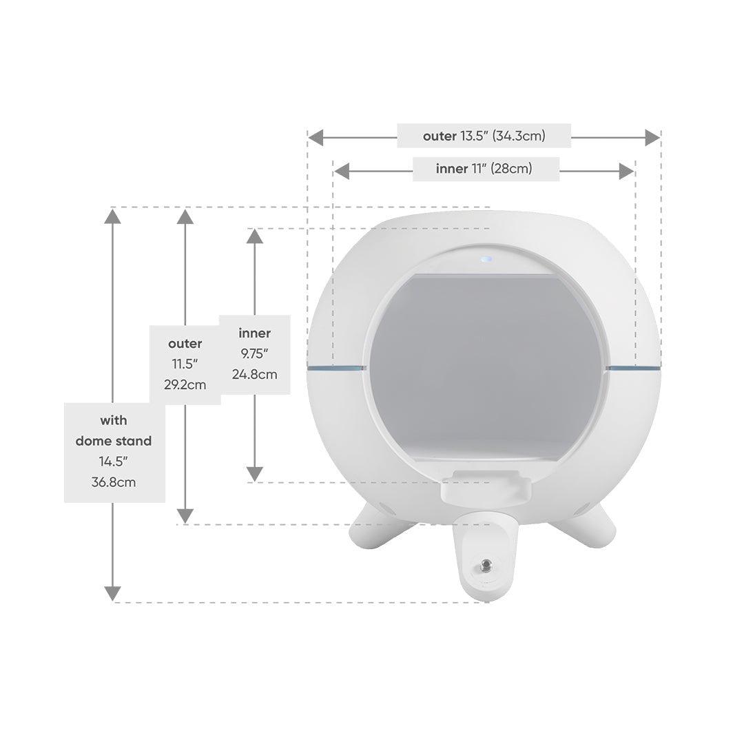 Foldio360 Smart Dome mit Handyhalterung - Light + Byte